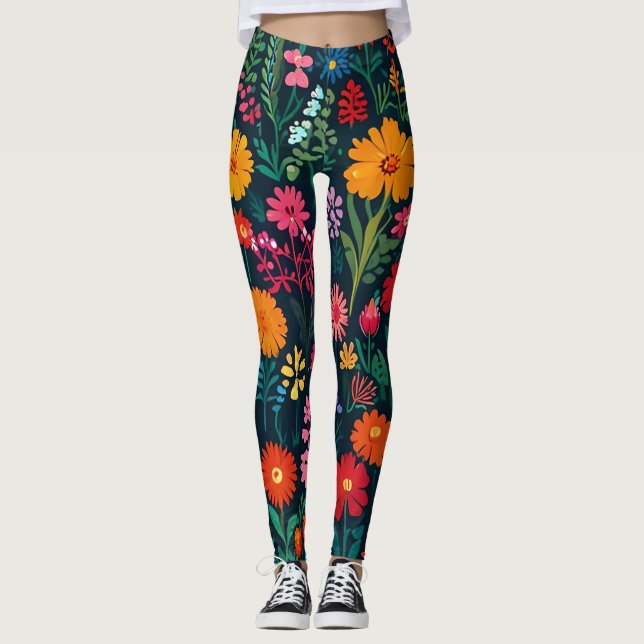 GARDEN FLOWERS LEGGINGS (Front)