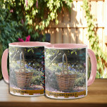 Garden flowers Love spring personal familiy Mug<br><div class="desc">Garden flowers Love spring script personal mug.
Are you longing for spring ? 
You can add your own text and add your own name.</div>
