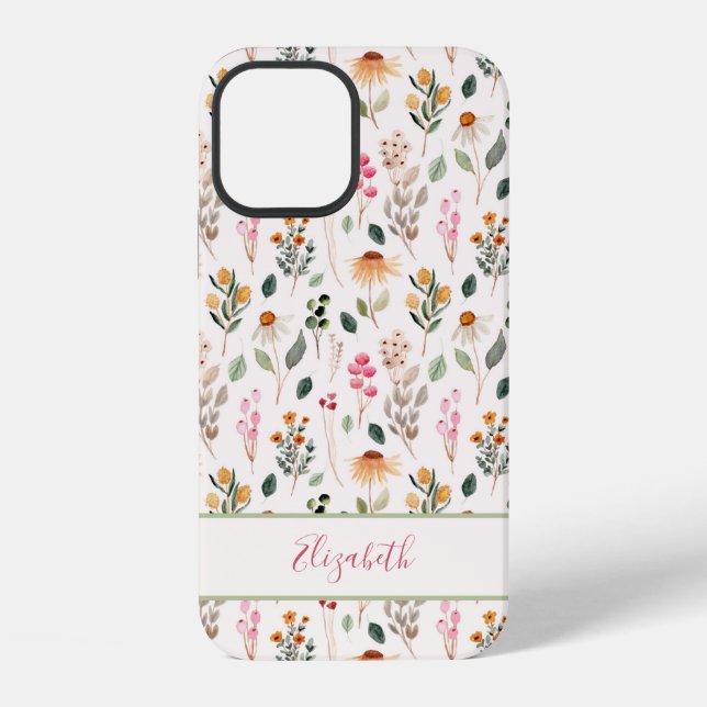 Garden Flowers Unique Pattern iPhone Case (Back)