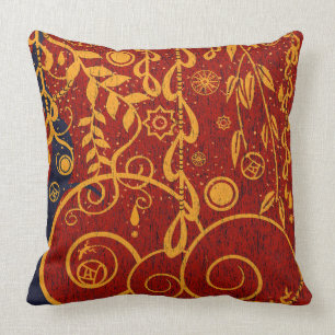 Garden for Gustav Art Nouveau Decor Pillow