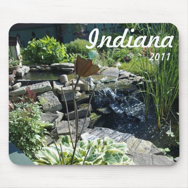Garden fountain mouse pad (Front)