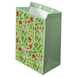 Garden-Fresh Veggies Gift Bag — Medium   Green
