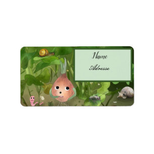 garden friend address sticker