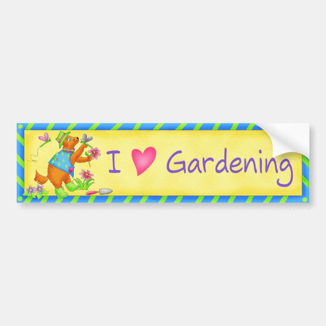Garden Friends Bumper Sticker (Front)