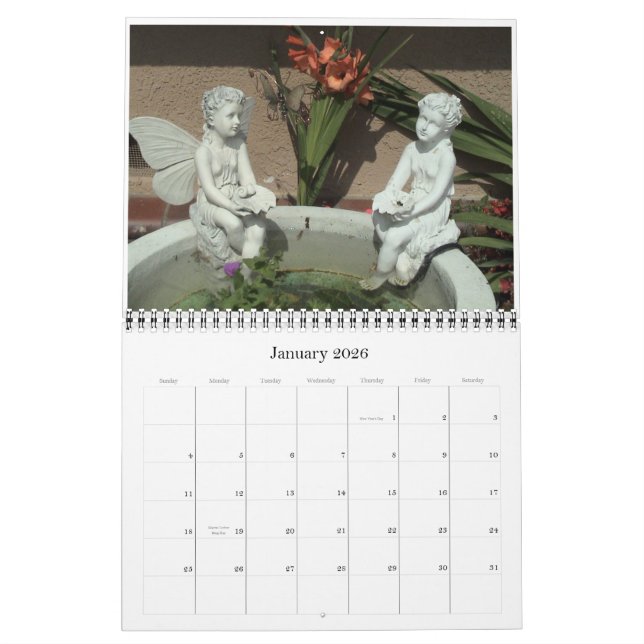 Garden friends calendar (Jan 2026)