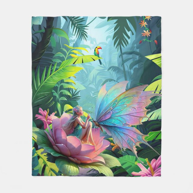 Garden Friends Fleece Blanket (Front)