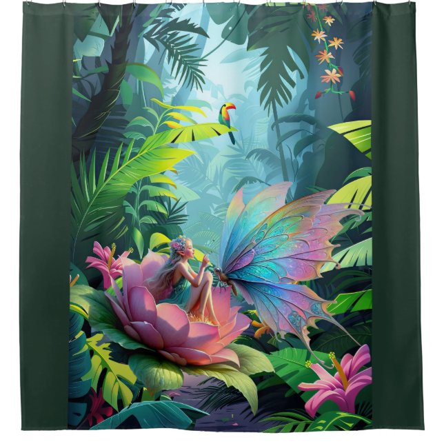 Garden Friends Shower Curtain (Front)