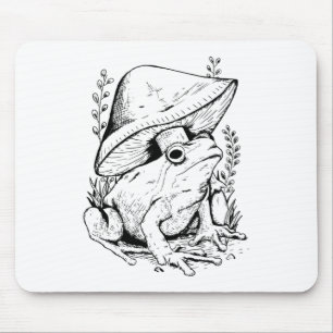 Garden Frog under a Mushroom Mouse Pad