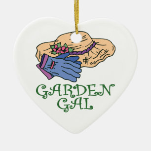 Garden Gal, Gardener's Ceramic Ornament