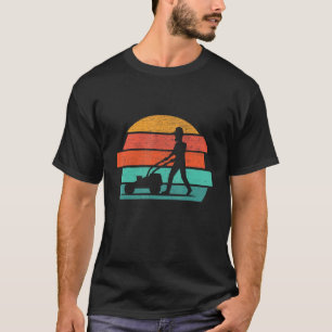 Garden Gangster Mowing Retro Vintage Gardening 4 T-Shirt