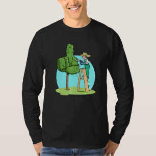 Garden Gardening Tree Middle Finger Prune Trees Ga T-Shirt