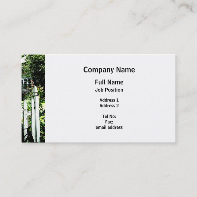Garden Gate Business Card (Front)