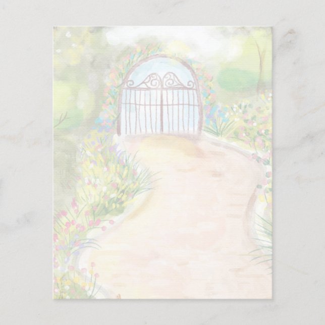 Garden gate scrapbook paper (Front)