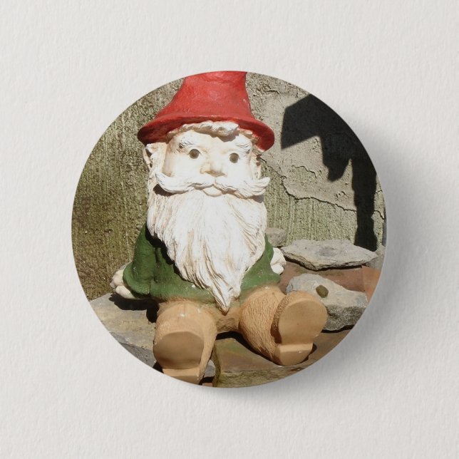 Garden Gnome 6 Cm Round Badge (Front)