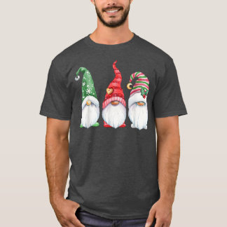 Garden Gnome For Holidays Christmas Gnomes Xmas Fu T-Shirt