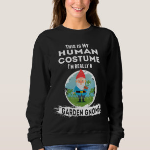 Garden Gnome Halloween Costume Human Costume Sweatshirt
