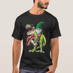 Garden Gnome Hat T Rex Dinosaur Funny Gardening Wo T-Shirt