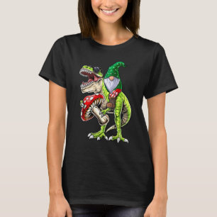 Garden Gnome Hat T Rex Dinosaur Gardening Women Me T-Shirt