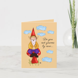 Garden Gnome I Love You Card