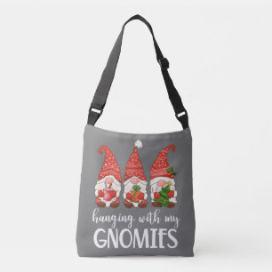 Garden Gnome Pajamas Christmas - Hanging With My Crossbody Bag