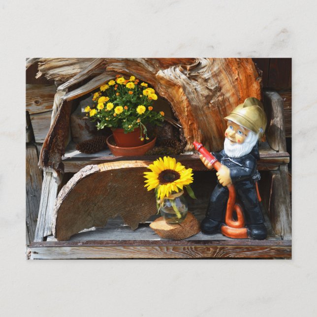 Garden gnome postcard (Front)