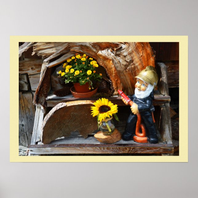 Garden gnome poster (Front)