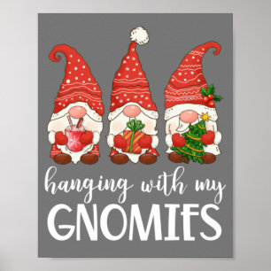 Garden Gnome Pyjamas Christmas - Hanging With My Poster