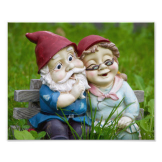 Garden Gnomes Couple Photo Print