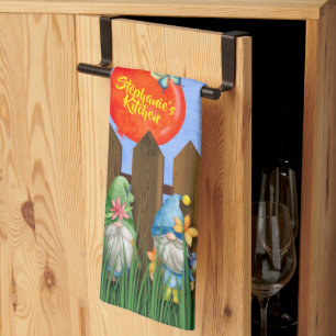 Garden Gnomes, Fun Colourful Kitchen Towels