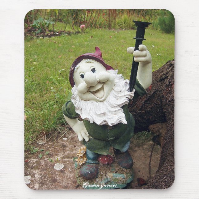 Garden gnomes mouse pad (Front)
