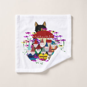 Garden Gnomes Wash Cloth