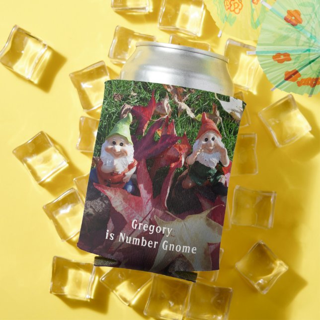 Garden Gnomes You Are Number Gnome Add Name Fall Can Cooler (In Situ Summer)