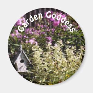 Garden Goddess Flower Garden Cute  Magnet