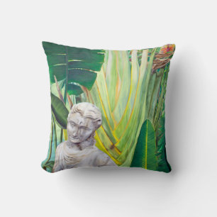 Garden Goddess Throw Pillow