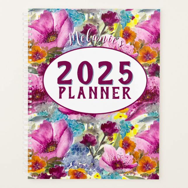 Garden Goodness 2025 Customisable Floral Planner (Front)