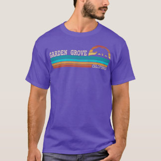 Garden Grove California State Bear Retro Sunset Pr T-Shirt