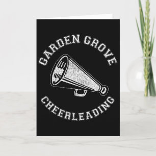 Garden Grove Cheer Distressed Retro 90's Cheerlead Card
