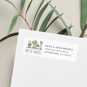 Garden Grown   Moving Announcement Return Address Label