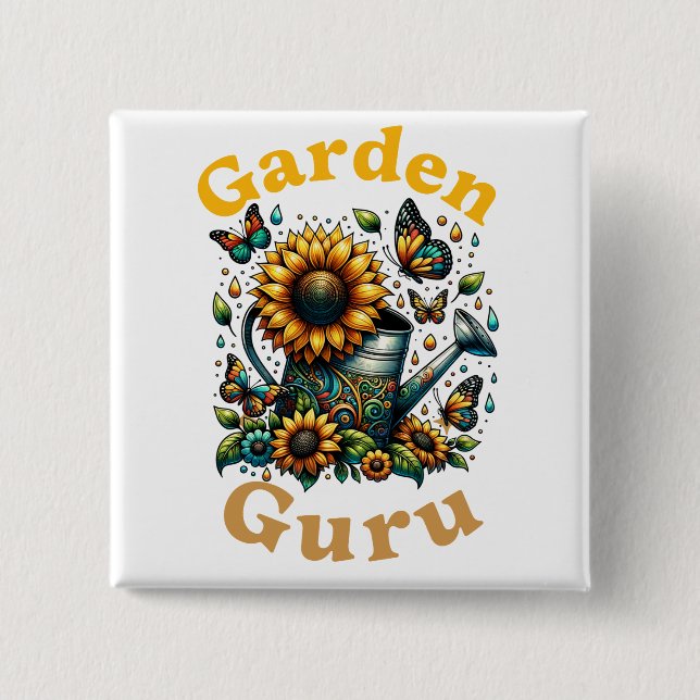 Garden Guru Button (Front)
