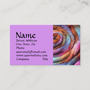 Garden Hand Dyed Roving Business Card
