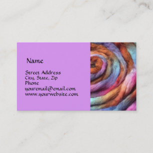 Garden Hand Dyed Roving Business Card