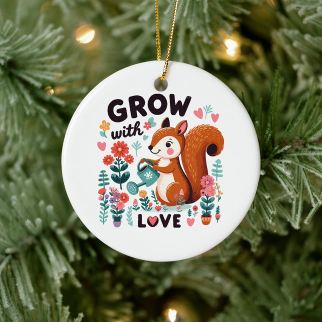 Garden Heartbeat Ceramic Ornament (Tree)