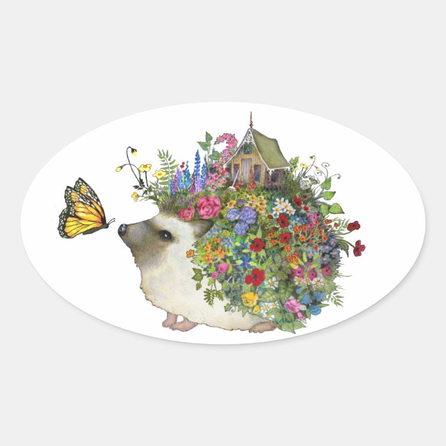 Garden Hedgehog Stickers (Front)