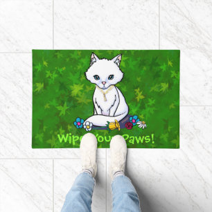 Garden Helper Cute Cat Doormat
