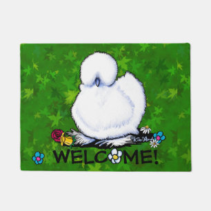 Garden Helper Silkie Chicken Doormat