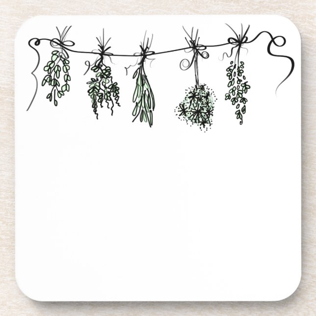 Garden Herbs Coaster (Front)