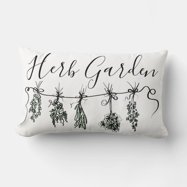 Garden Herbs Lumbar Cushion (Front)