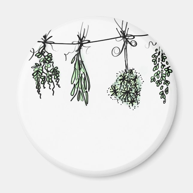 Garden Herbs Magnet (Front)