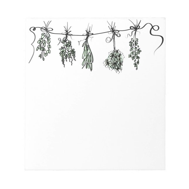 Garden Herbs Notepad (Front)