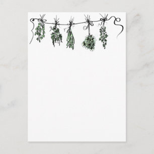 Garden Herbs Postcard